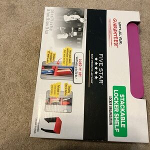 Five Star Pink Stackable Locker Shelf